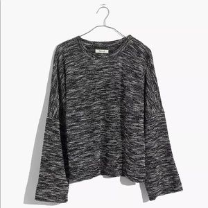 Madewell button shoulder wide sleeve
